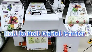 RobotJet Roll to Roll Single Pass Digital Printer! #printing #inkjetprinter #papercraft