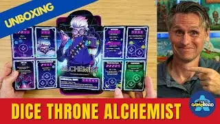 Распаковка Dice Throne: The Alchemist &mdash; 1-й набор с одним героем (сложность 5/6)
