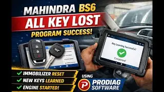 Mahendra bs6 all kye loos program secsus#MahindraBS6#AllKeyLost#CarKeyProgramming#CarECU#SmartKey
