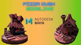 How to Modeling Pizza House With Maya 2023? #maya2023 #timelapse
