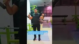 How to perform Dumbbell push press For shoulder strength training build your arms strength