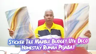 Unboxing Sticker Marble Dekorasi Home Stay Rumah Pejabat Macam Real Marble Harga Budget