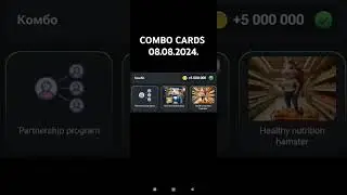 COMBO CARDS 08.08.2024 #humster #key #combocards