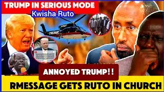 RUTO ALMOST STOPPED CHURCH SERVICE AS TRUMP'S NEW MESSAGE FINDS HIM IN NYERI ACK CHURCH!!
