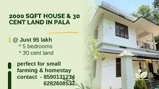 30 Cent Land & 2000Sqft House For Sale In Pala