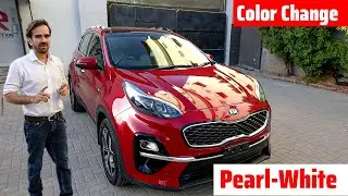 Car Color Change | Red to Pearl White | KIA Sportage | Kinetic Color PPF
