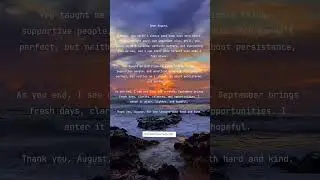 A Letter to August✨️ Welcome September #shortfeeds #quotes #feeling #goodbye #september #august