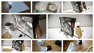 DIY praktische Kaffeefilter Box | coffee filter box | plotten | #saraatwork #h&ouml;ppnerdesign
