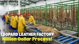 Inside the Leopard-Print Leather Factory (Full Process)!