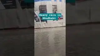 heavy rain in Abudhabi #youtubeshorts #uae #rain #alert