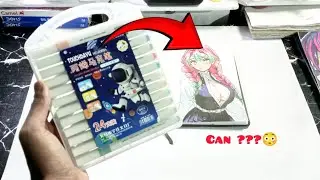 Can These Acrylic Markers Make a REALISTIC Anime Drawing? 😳🎨