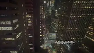 Manhattan, NY Timelapse, Midtown view from Millennium Hotel View from 43rd floor