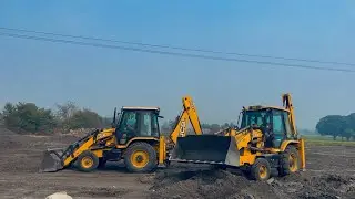 Two JCB 3dx Eco Xpert Loading Ballast Filling Trolley |JCB video | JCB 3dx video | Tractor video |
