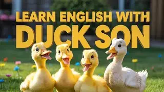 Cute Ducks Swimming | English Learning Song for Kids About Animals with Fun Quack Quack Beat