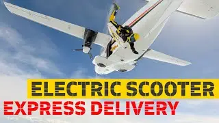 Electric scooter express delivery by Max Blinker