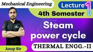 4 TH SEM(ME)|THERMAL ENGG. -2|UNIT-1|STEAM POWER CYCLE BY ANUP SIR