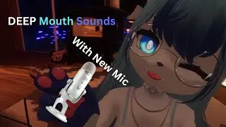 Furry ASMR: DEEP Mouth Sounds(Kisses Noms Slow Mouth Sounds and Fast Mouth Sounds)(MY NEW BLUE YETI)