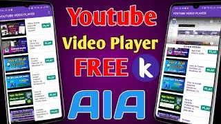 Youtube Video Player App Kodular AIA file | How to Make Youtube Videos as List In Kodular