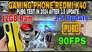 redmi k40 gaming pubg test 2024 after 3.5 update | redmi k40 pubgmobile\bgmi test 90FPS | Price.