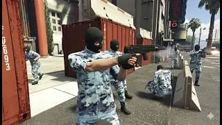 LSPD vs Bogdan's Crew - GTA 5 NPC Wars