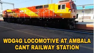 WDG4G LOCOMOTIVE (49013) (DIESEL LOCO SHED ROZA) AT AMBALA CANT RAILWAY STATION ☆RAIL MADE 22☆