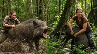 Survival Alone | Wild Boar Encounters, Reading Danger Signs & Survival Instinct in the Forest