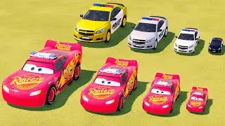TRANSPORTING POLICE CARS, AMBULANCE, FIRE TRUCK, COLORFUL CARS WITH TRUCK FARMING SIMULATOR 22 #40