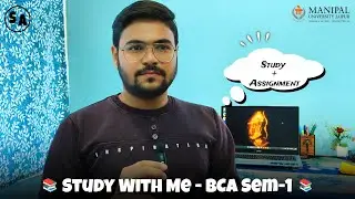 Aesthetic Study Vlog🌷| BCA Student | BCA semester 1st #bca 