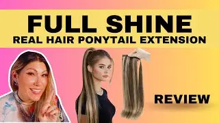 Thin Hair? Try This FULL SHINE Real Hair Extension Ponytail Tutorial!