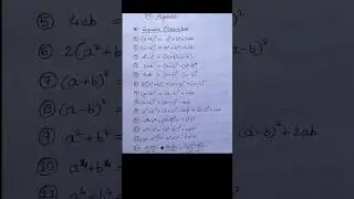 Maths Algebra Formula #maths #exam #formula #shorts