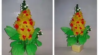how to make shopping bag flower ||beautiful flower with old shopping bag||dustu pakhe