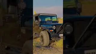 Black Thar and silvet gypsy fully modified with monster tyre in punjab india