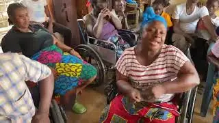 Passionate Hands identified with the disabled at the group of 77 in central Monrovia.