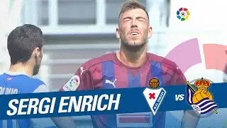Disparo de Sergi Enrich al palo