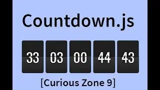 jQuery countdown | HTML | CSS | jQuery | CURIOUS ZONE 9