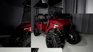 Электрический гольф-кар Navitas Storm Red 2023 года &mdash; максимальная скорость 30&ndash;36 миль в час! Металлические сиденья