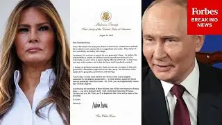 MUST WATCH: Trump Takes Questions About Melania's Letter To Putin During Meeting With Zelensky