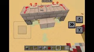 How to make a 2 by 2 flush door on bedrock Minecraft 
