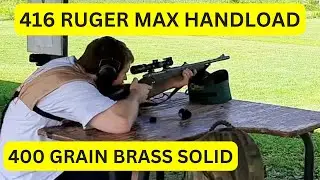 416 Ruger MAX HANDLOAD - 400 Grain Brass Solid, 20