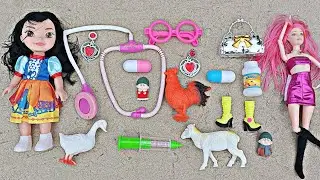 diy unboxing kitchen toy Set, doctor set, beauty toys, gas oven, fridge, spoon, mug, glass, pleat