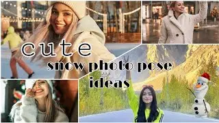 Cute Pose With Snow | Photoshoot With Snow | ❄️ Winter  Pose Ideas