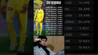 Csk Schedule ipl 2025 🚨 #ipl2025 #csk #msdhoni #viratkohli #viralshorts #shorts #cricket #ipl #rcb