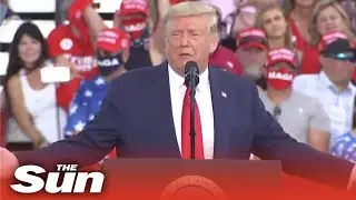 Donald Trump returns to the campaign trail with a MAGA rally in Pensacola, Florida