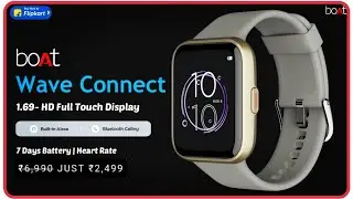 Boat Wave Connect Smartwatch🔥1.69- HD Display | Alex Assistant | 7 Days Battery🔥Features | Price