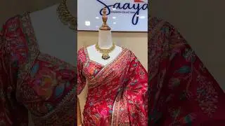 New rajesthani designer saree with readymade blouse pieces available now #premium #quality #shorts ❤