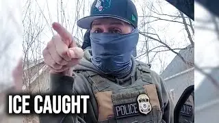ICE Agent's Threat To Minneapolis Churchgoer Over Shooting CAUGHT On Camera