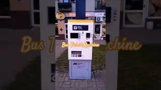 Paper Ticket Machine#Bus Ticket#poland#familyvlog #viralcut #trendingshorts #shortsfeed