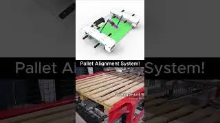 Smart Pallet Alignment System! #tecnology #mechanic #mechanism #engineer
