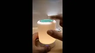 Bluetooth Speaker With Smart Touch LED Lamp and FM Radio.
