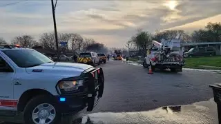 Gusty winds create extra challenge as firefighters battle destructive house fire